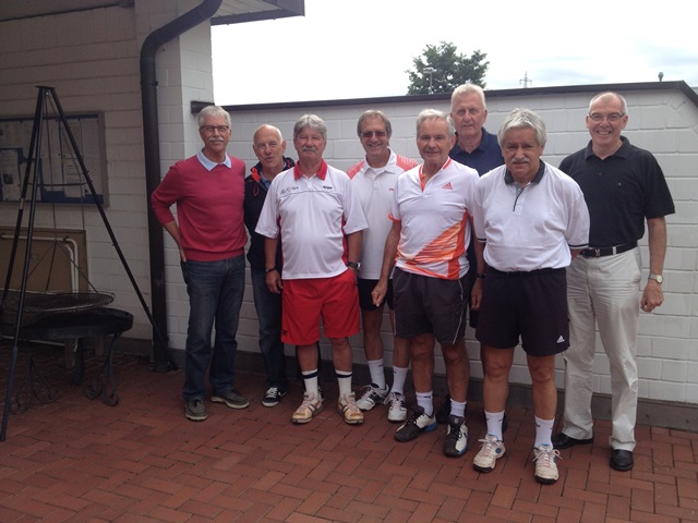 v.l.n.r.: Wolfgang Weuthen, Karl-Heinz Harz, Manfred Bettermann, Dietmar Hülser, Rolf Werth, Wolfgang Albiez, Peter Spelten, Gerd Lochten